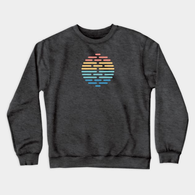 Sun Meets Sea Crewneck Sweatshirt by Brianers